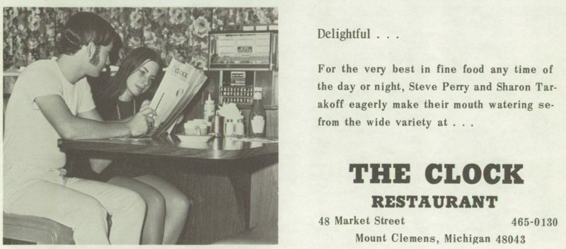 Clock Restaurant - 1971 Yearbook L